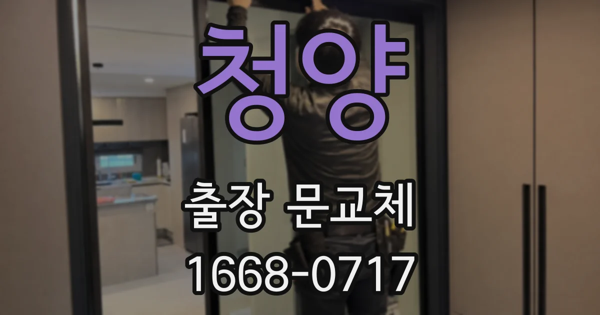 청양 출장 문교체