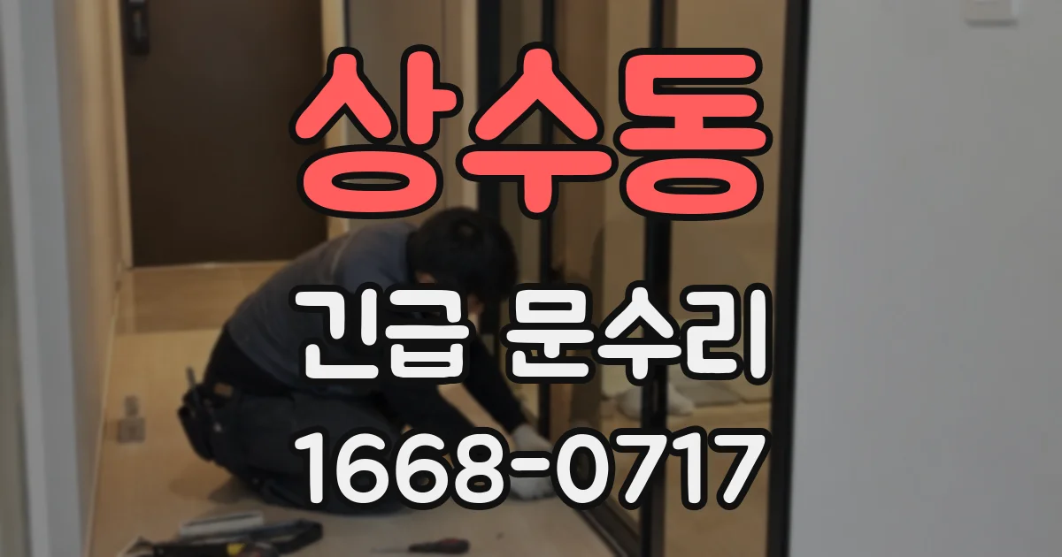 상수동 긴급 문수리