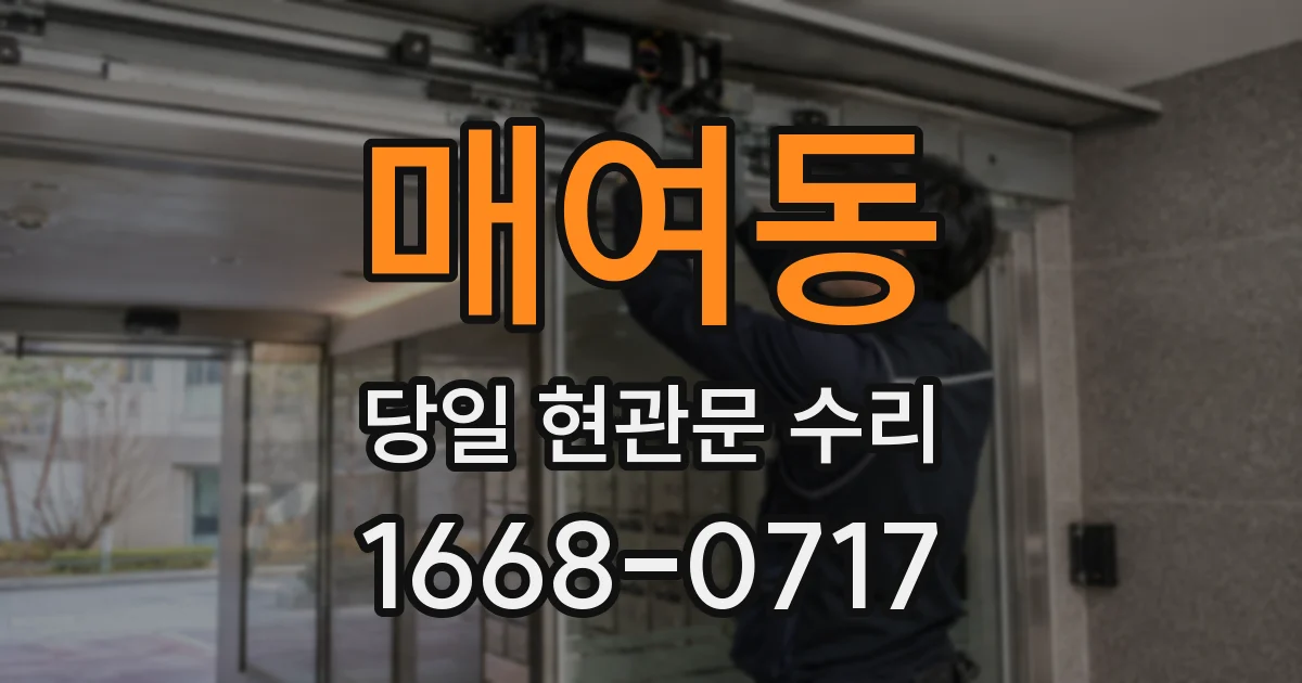 매여동 당일 현관문 수리