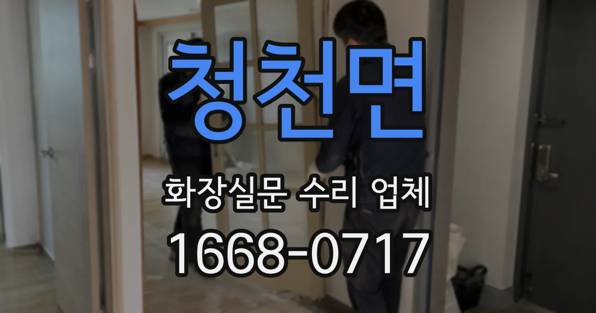 청천면 화장실문 수리 업체