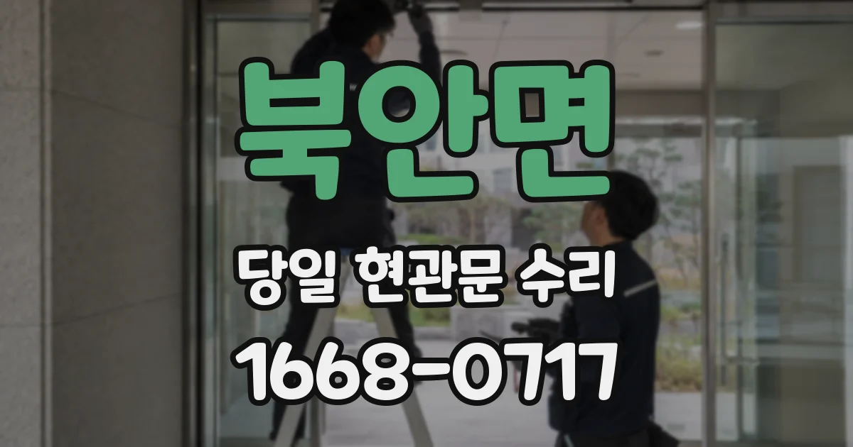 북안면 당일 현관문 수리