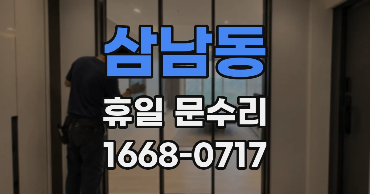 삼남동 휴일 문수리