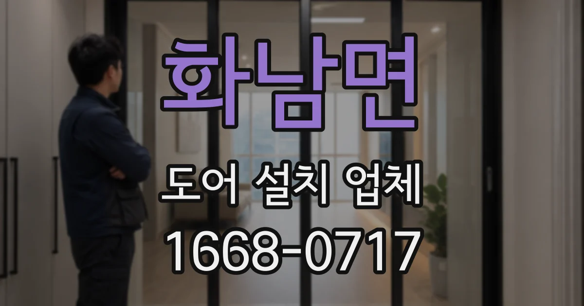 화남면 도어 설치 업체