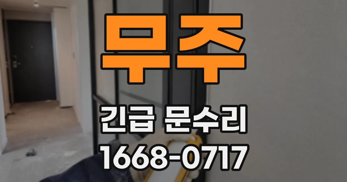 무주 긴급 문수리