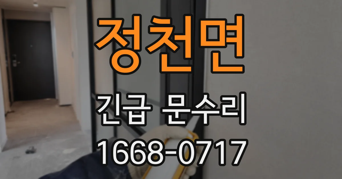 정천면 긴급 문수리