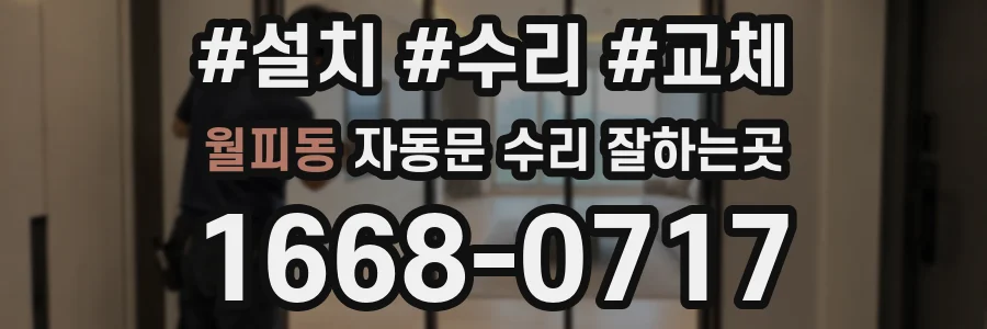 월피동 자동문 수리 잘하는곳