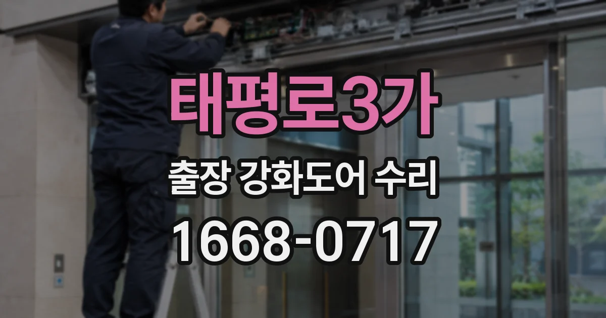 태평로3가 출장 강화도어 수리