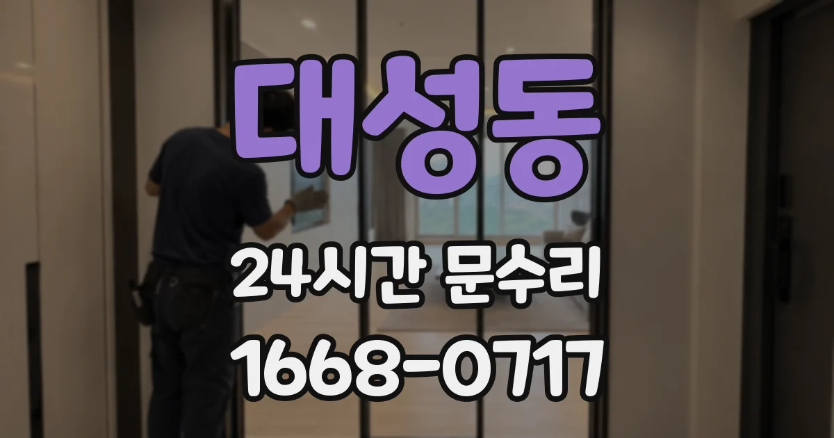 대성동 24시간 문수리
