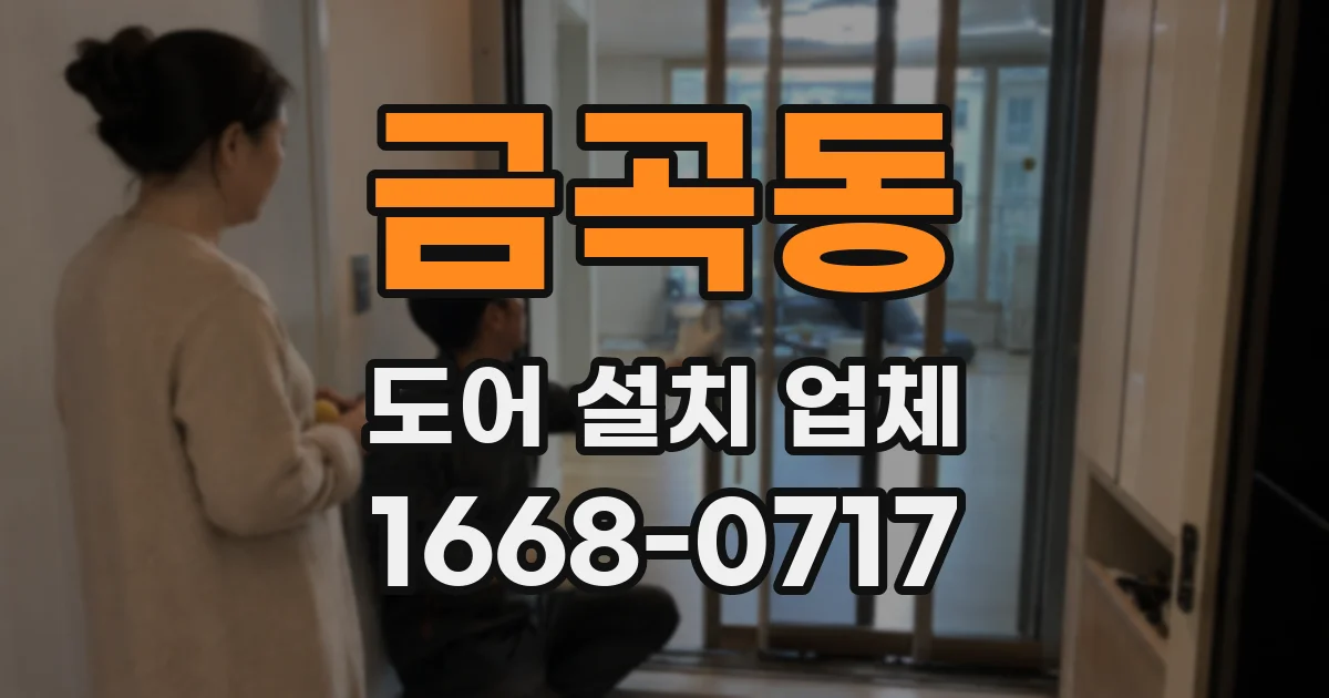 금곡동 도어 설치 업체