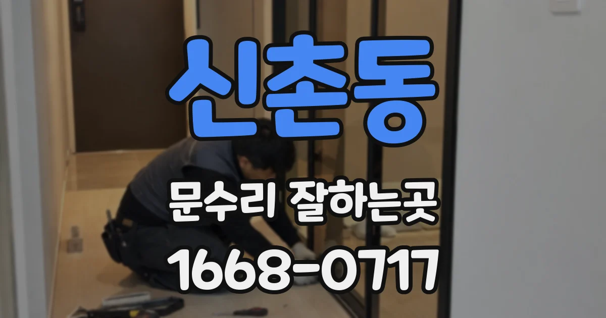 신촌동 문수리 잘하는곳