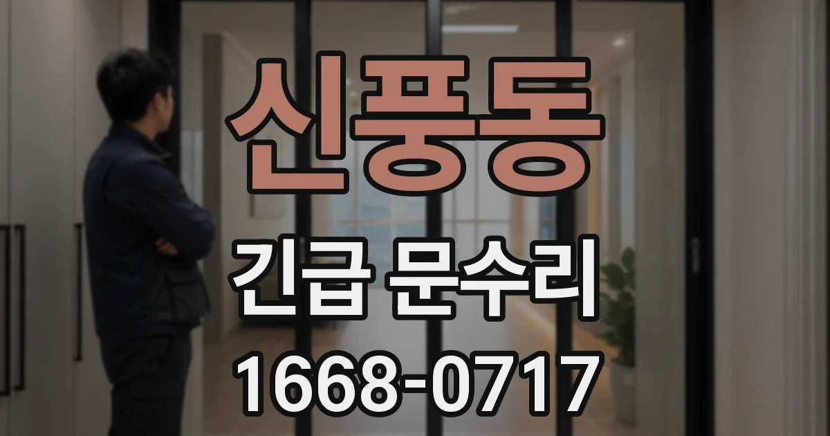 신풍동 긴급 문수리