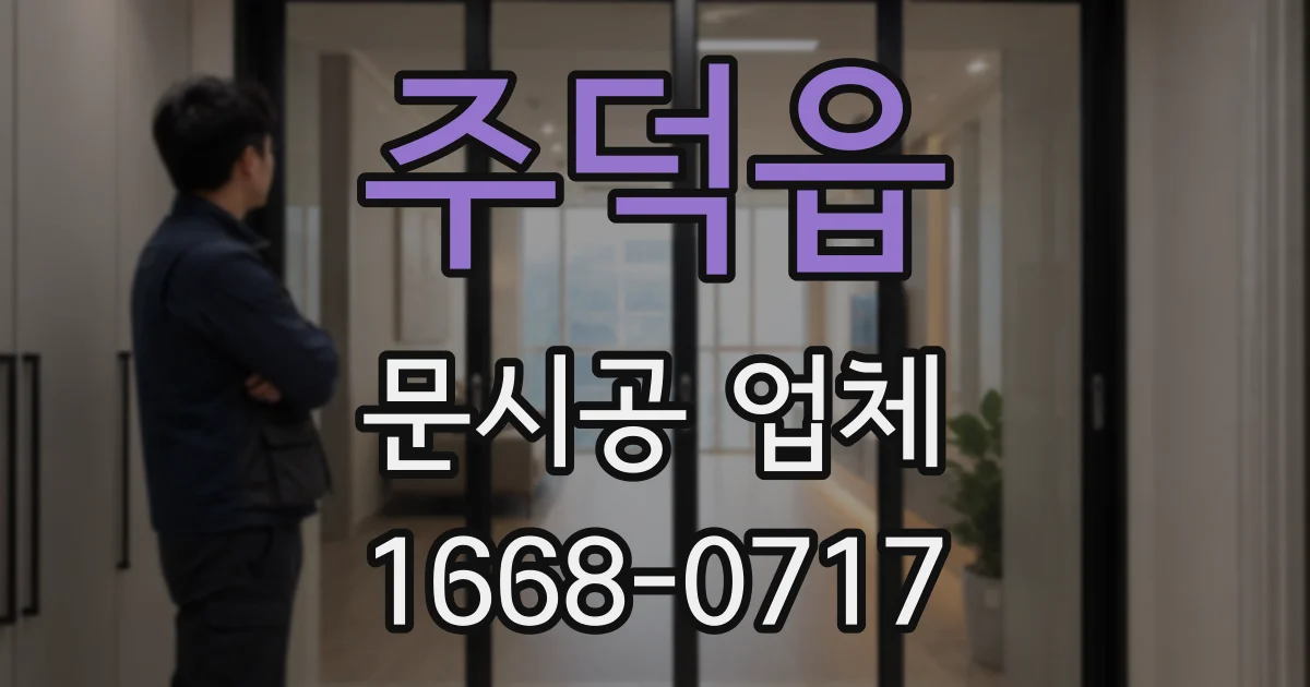 주덕읍 문시공 업체