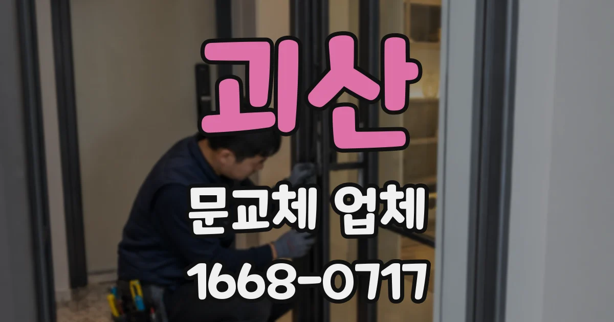 괴산 문교체 업체