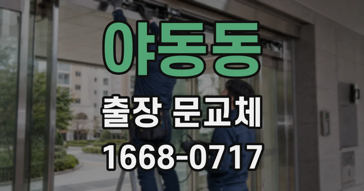 야동동 출장 문교체