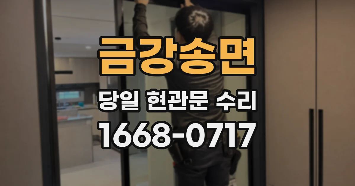 금강송면 당일 현관문 수리