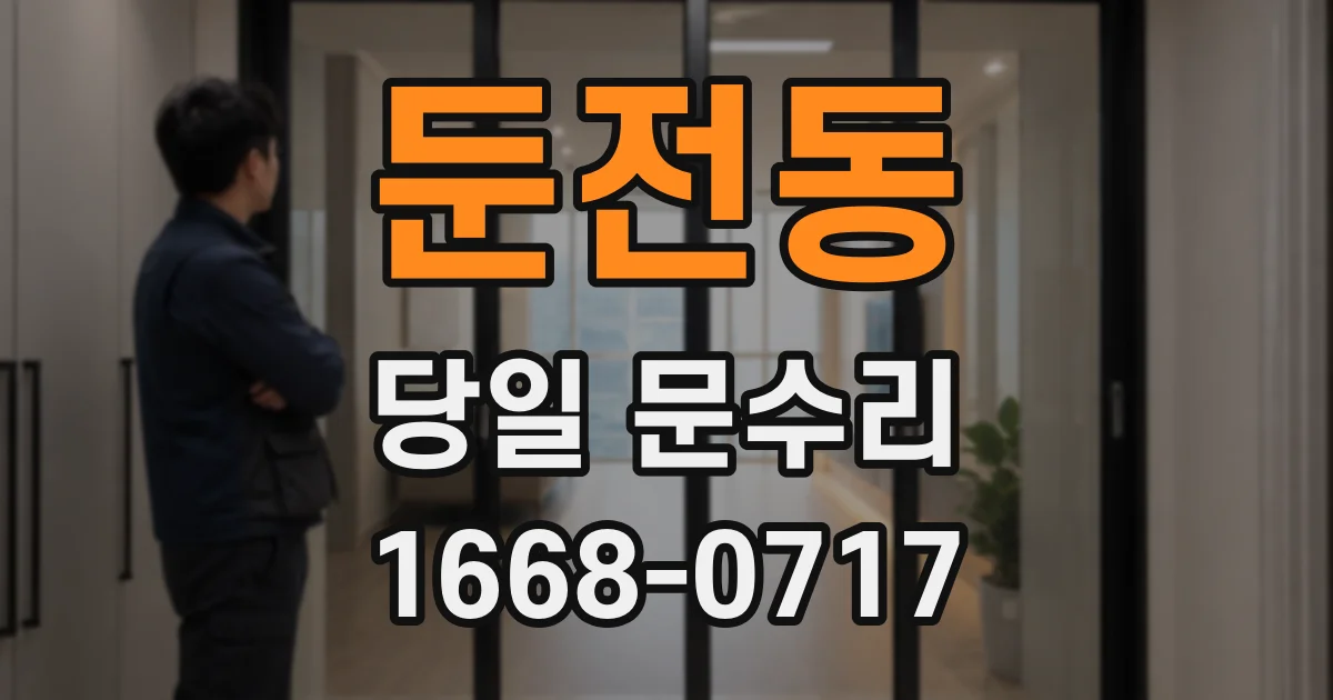 둔전동 당일 문수리