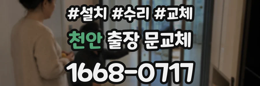 천안 출장 문교체