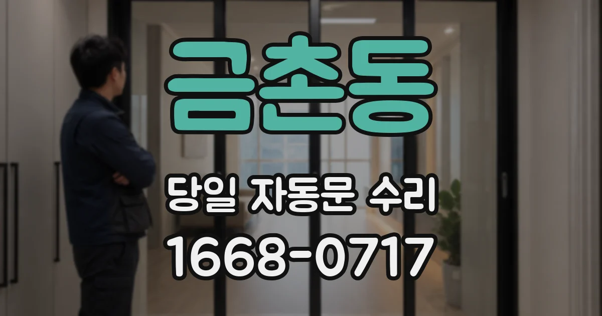 금촌동 당일 자동문 수리