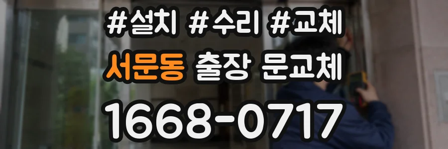 서문동 출장 문교체