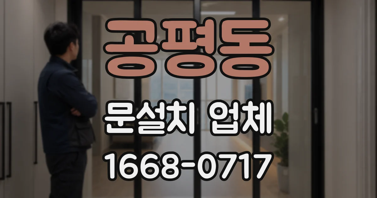 공평동 문설치 업체