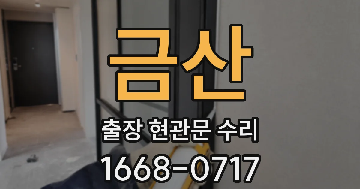 금산 출장 현관문 수리