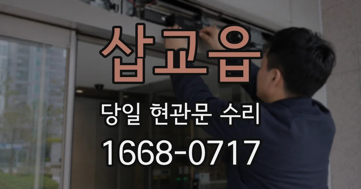 삽교읍 당일 현관문 수리