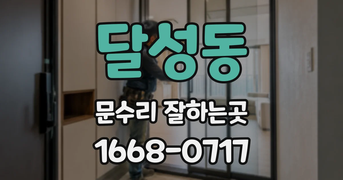 달성동 문수리 잘하는곳