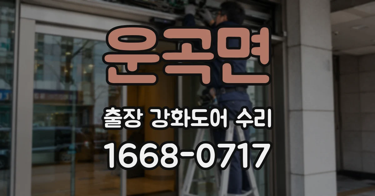 운곡면 출장 강화도어 수리