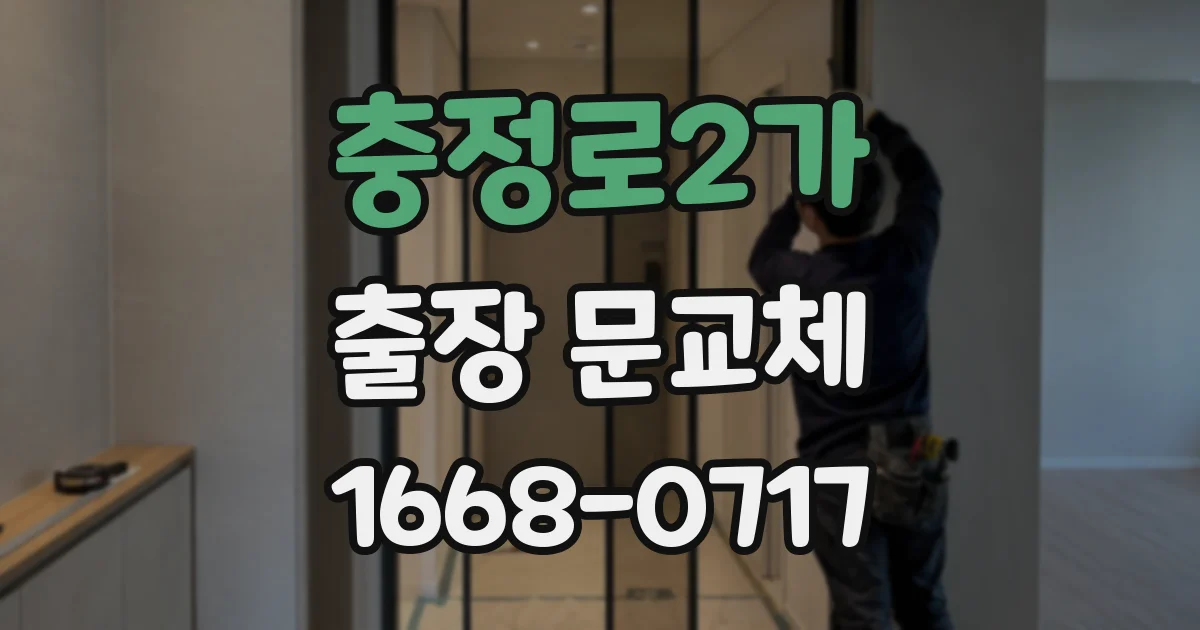 충정로2가 출장 문교체
