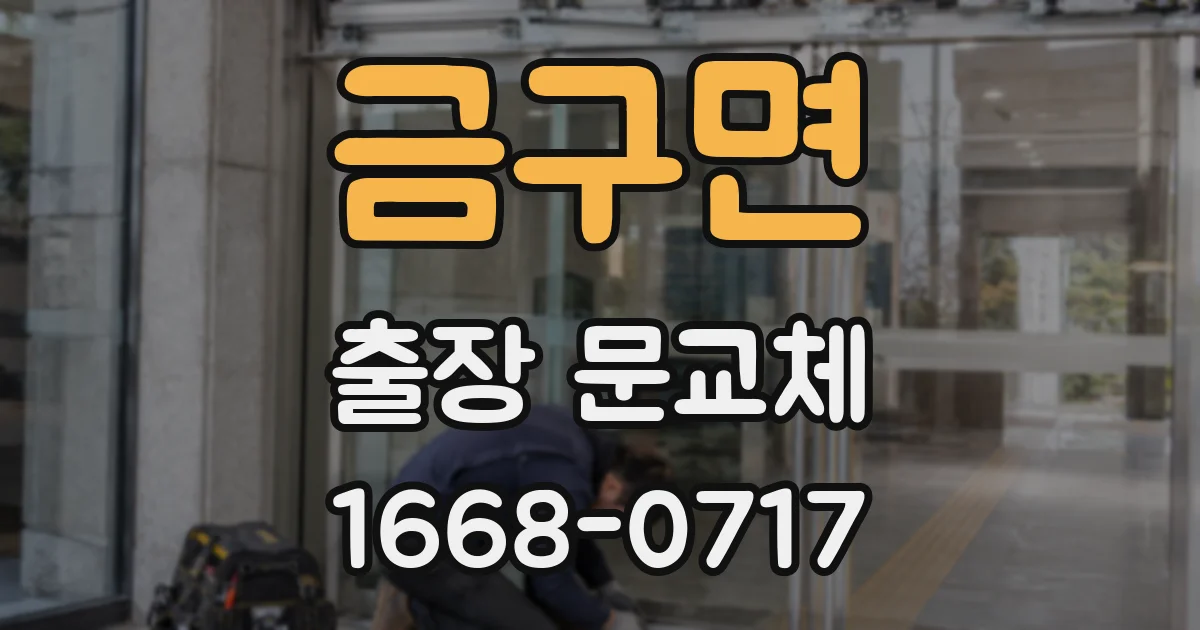 금구면 출장 문교체