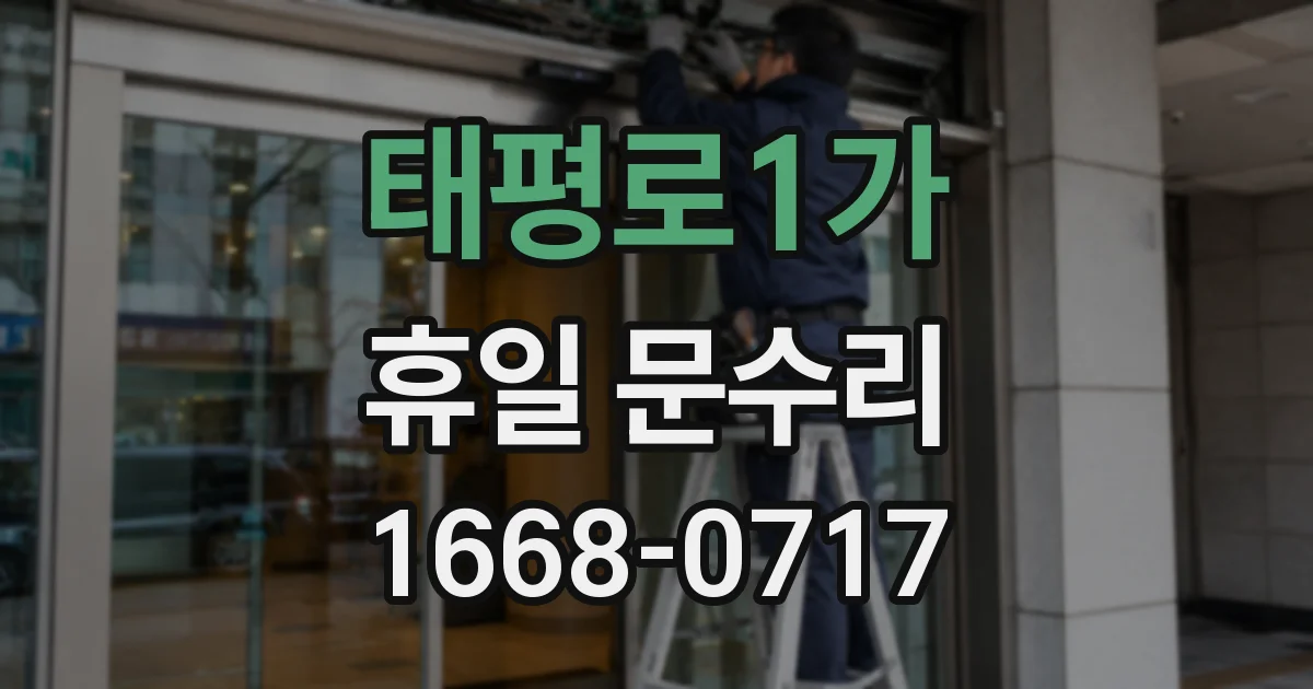 태평로1가 휴일 문수리