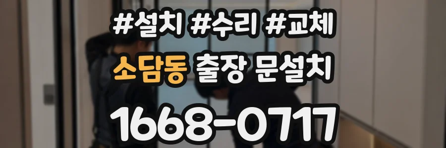 소담동 출장 문설치