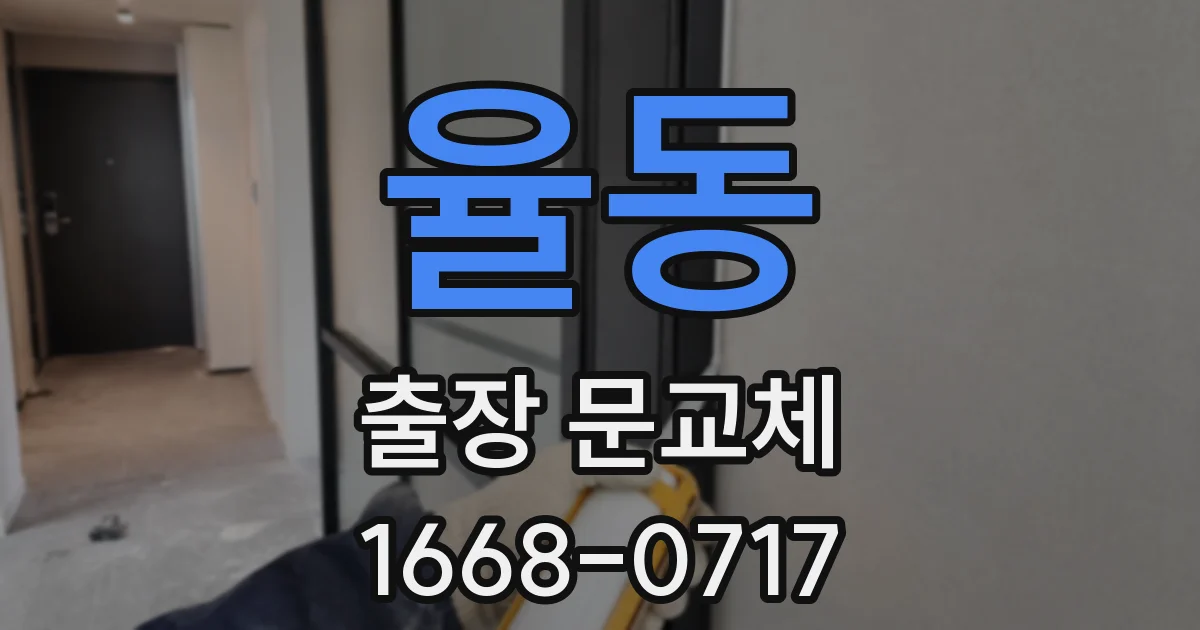 율동 출장 문교체