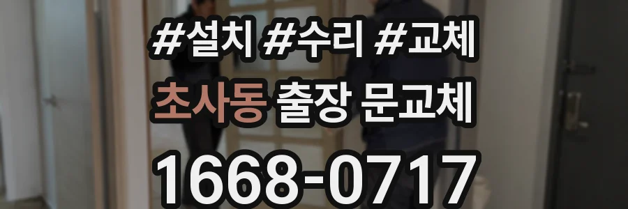초사동 출장 문교체