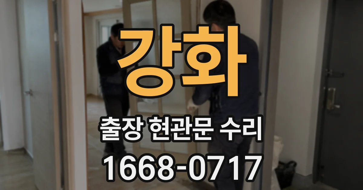강화 출장 현관문 수리