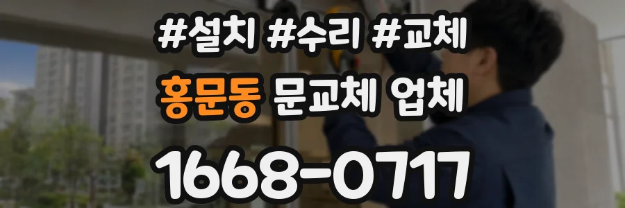 홍문동 문교체 업체