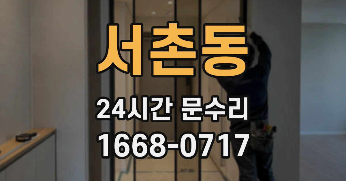 서촌동 24시간 문수리
