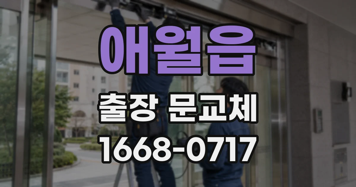 애월읍 출장 문교체