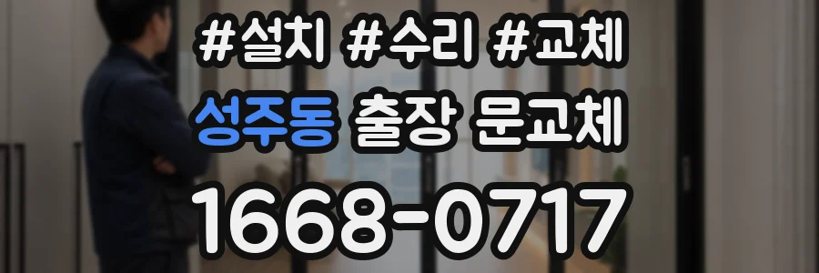 성주동 출장 문교체