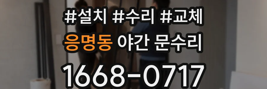 응명동 야간 문수리