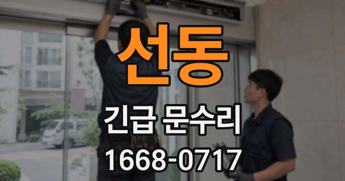선동 긴급 문수리