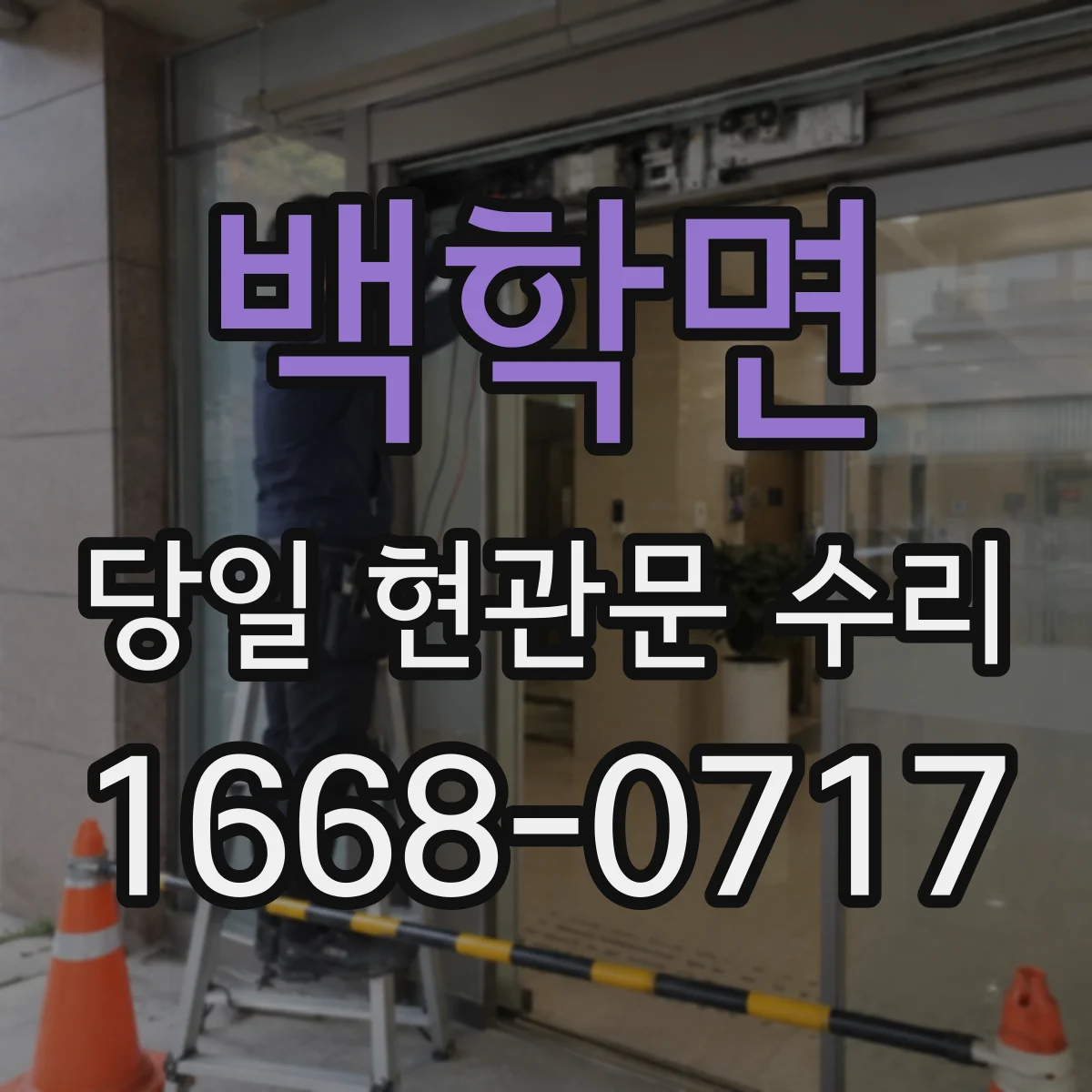 백학면 당일 현관문 수리