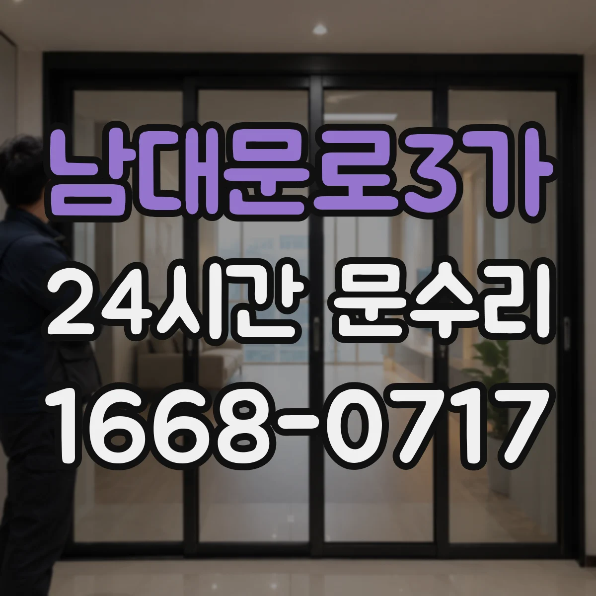 남대문로3가 24시간 문수리