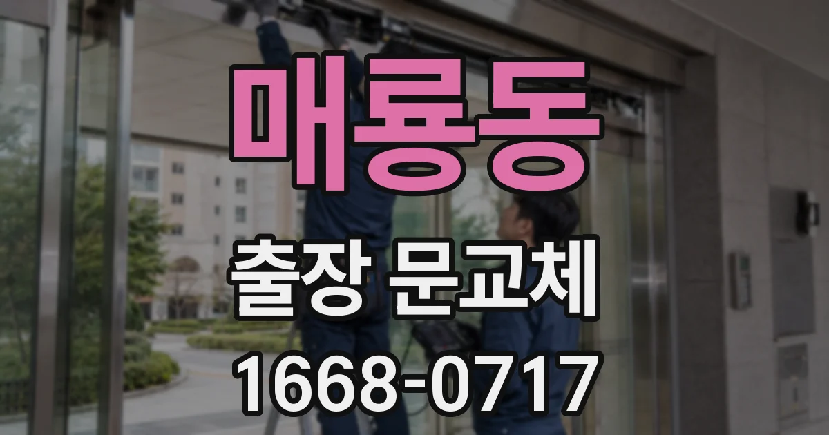 매룡동 출장 문교체