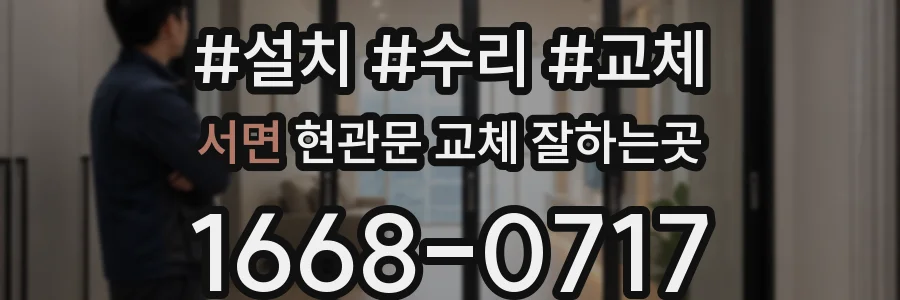서면 현관문 교체 잘하는곳