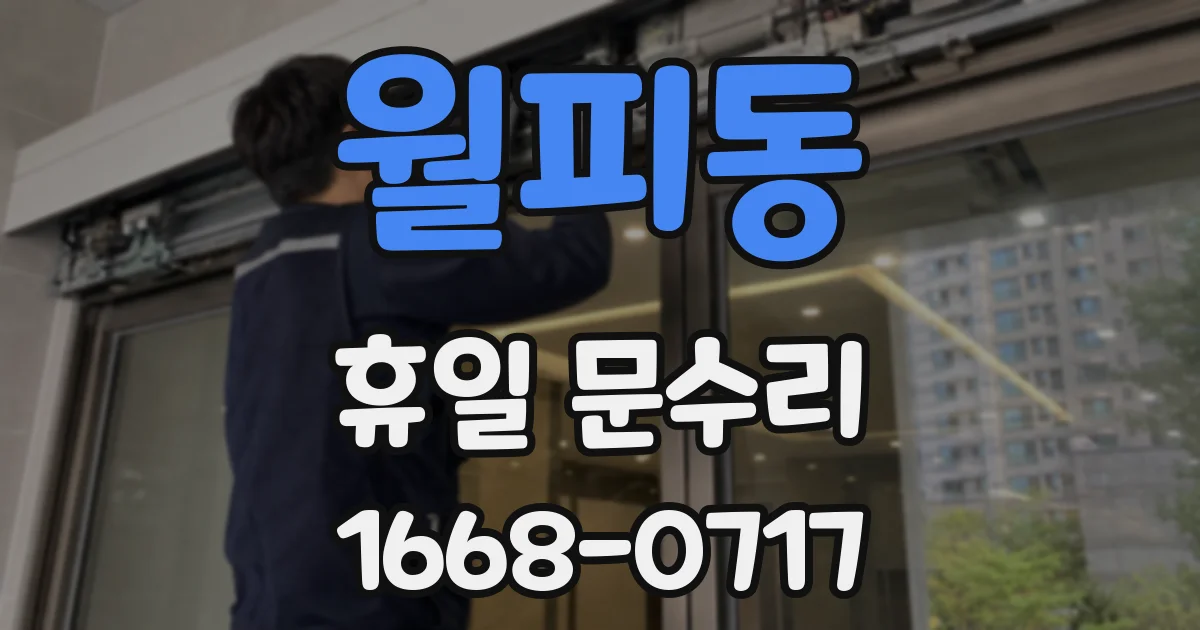 월피동 휴일 문수리