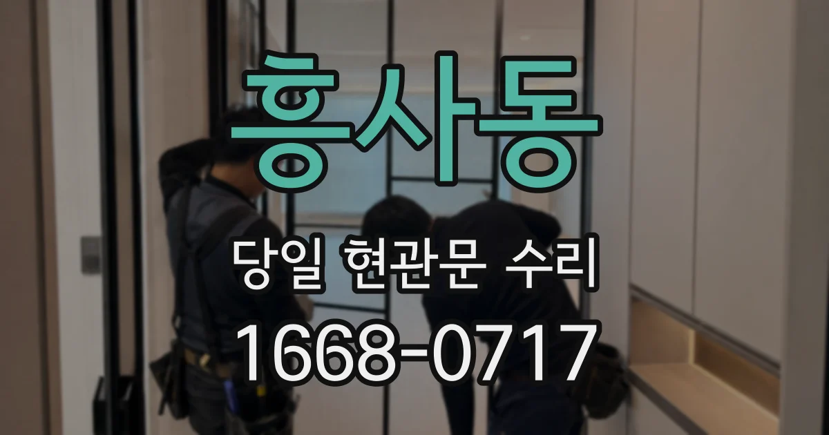 흥사동 당일 현관문 수리