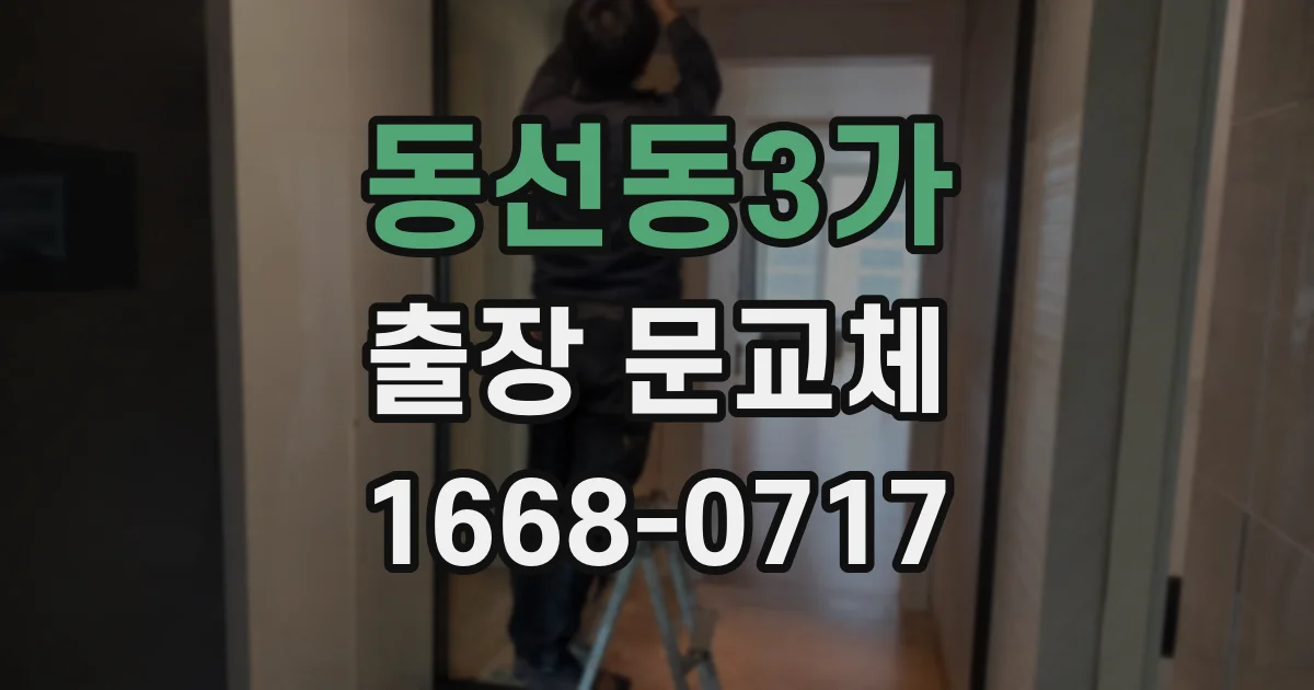 동선동3가 출장 문교체