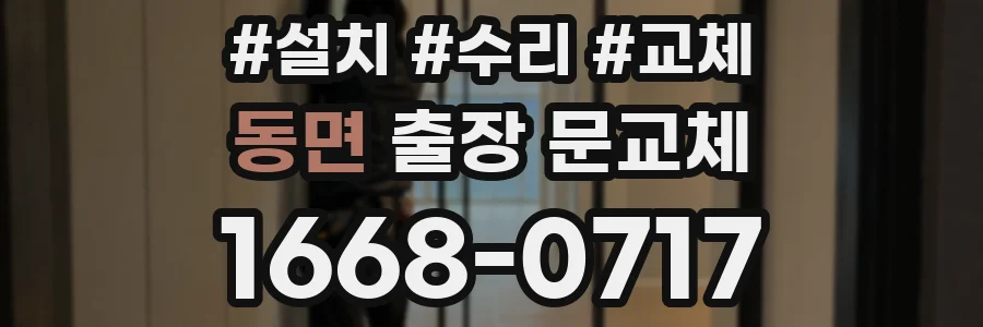 동면 출장 문교체