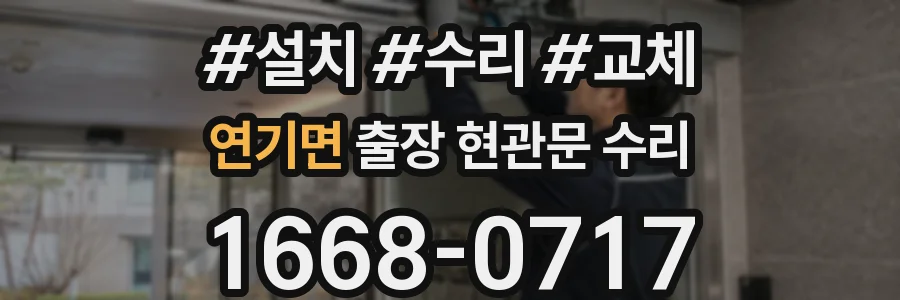 연기면 출장 현관문 수리